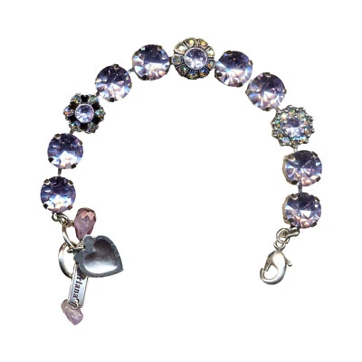 Pulsera Mariana Preciosa Violeta y Ámbar Cristales Austriacos Mis Tesoros Coll. Foto 1 de 3