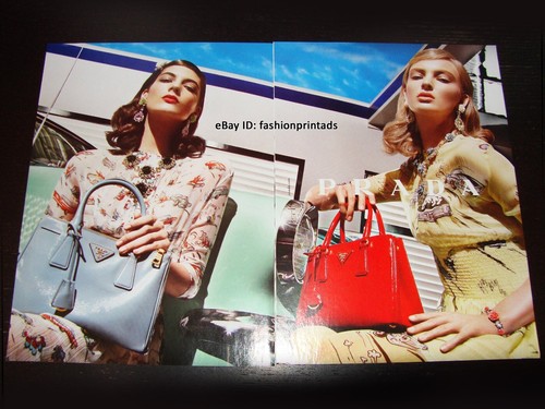 PRADA 2 pagine PRINT AD primavera 2012 KATRYN KRUGER Ymre Stiekema STEVEN MEISEL