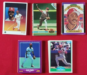 Lot of 5 ST. LOUIS CARDINALS 1988-1991 Team Sets - Picture 1 of 2