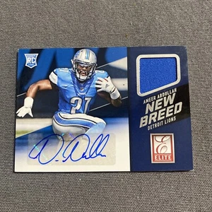2015 Donruss Elite Ameer Abdullah New Breed RC Auto Trikot Relikt - Bild 1 von 2