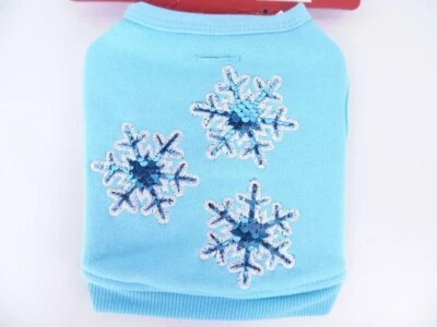 Wondershop Snowflakes Flip Sequin Holiday Dog Cat Pet Sweatshirt - XS - Blue - Image 1 of 3