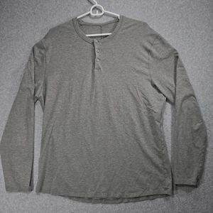 Camicia Lululemon 5 anni basic Henley uomo grande grigia performance large - Foto 1 di 10