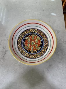 Nova DERUTA hand-painted 11.25x2.25” wide rim ceramic pasta bowl made in Italy - Picture 1 of 5