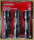 Husky LED Flashlight  3-Pack Aluminum  750 Lumens