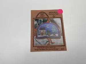 Homespun Elegance Bits & Pieces Oh Snowy Night Counted Cross Stitch Pattern 1M - Picture 1 of 3