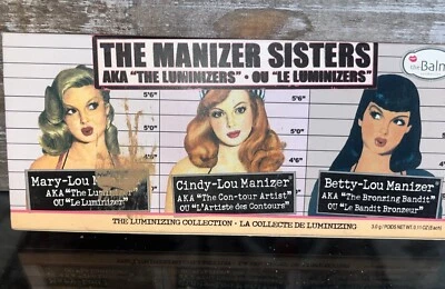 New The Balm Cosmetics The Manizer Sisters Luminizing Collection - Image 1 of 2