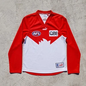 Vintage 2000s Puma AFL Sydney Swans Long Sleeve Jersey S Football Sports Aus - Picture 1 of 13