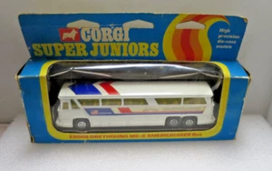 VINTAGE CORGI TOYS SUPER JUNIORS E2008 GREYHOUND MC-8 AMERICRUISER BUS BOXED - Picture 1 of 3