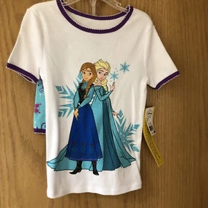 Disney Collection Frozen Toddler Girl Pj Set Short Sleeves Shirt & Short, Sz 5 - Picture 1 of 2