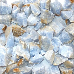 Blaue Spitze Achat Mineralprobe roh natürlicher rauer Stein Heilkristall - Bild 1 von 1