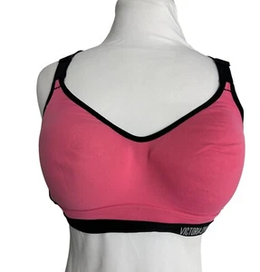 Sujetador deportivo Victorias Secret Victoria para mujer talla 34D rosa negro acolchado - Imagen 1 de 7