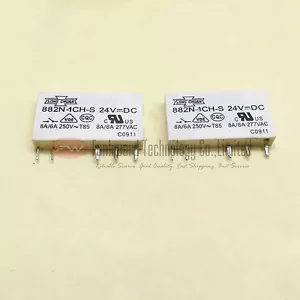 882N-1CH-S 24VDC General Purpose Relay 8A 5 Pins x 10PCS NEW - Picture 1 of 3