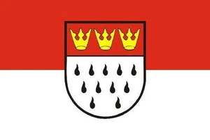 Aufkleber Köln Flagge Fahne 12 x 8 cm Autoaufkleber Sticker - Bild 1 von 1