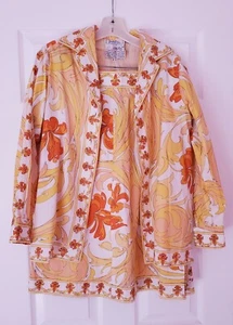 Rare Vintage 1960's EMILIO PUCCI 2 pc Outfit Skirt & Top for Saks Fifth Avenue - Picture 1 of 10