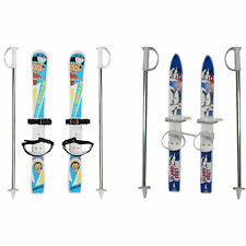 V3TEC Kinder-Rutscher Einsteiger-Ski Kunststoff Kinder-Ski Anfänger-Set Stöcke