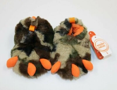 Zapatillas Wonder Nation Niño Unisex Niño Niña Estampado Animal Garra Pata Talla 2 NUEVAS Foto 1 de 2