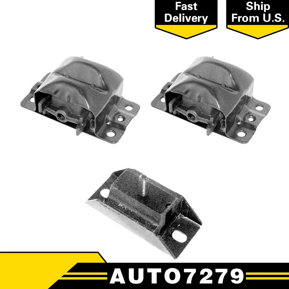 Westar Engine&Trans Mount Set of 3 AT/MT for 1977-1979 CAPRICE 4.1L THM350 3Spd - Image 1 of 4