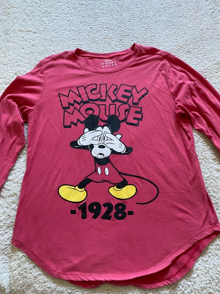 Disney Girl Mickey Mouse 1928 Long Sleeve Shirt Size XL (15-17) - Image 1 of 4