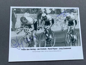 FEDOR DEN HERTOG (†) & JOOP ZOETEMELK Olympiasieger 1968 RAD signed Foto 10x14 - Imagen 1 de 1
