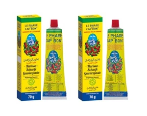 Doppelpack: 2 x 70g Harissa Paste Tube Tunesien LE PHARE DU CAP BON Harissapaste - Bild 1 von 1