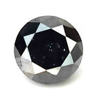 0.800CTS Black natural diamond round cut 