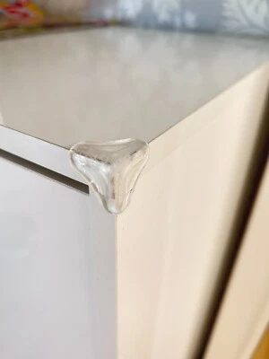 KLAMA 4X Kantenschutz Kindersicherung Baby selbstklebend transparenter Eckenschutz