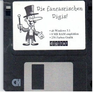 ITHistory (1990s) Software DIGITAL/ DEC Die Fantastischen Digis (CeBIT) 3.5" - Picture 1 of 1