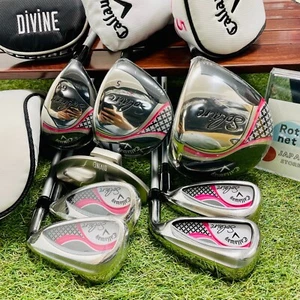 Women Callaway Fullset Solaire New and Used 1w5w6ut Iron 79PS 8pics L Flex Golf - Picture 1 of 22