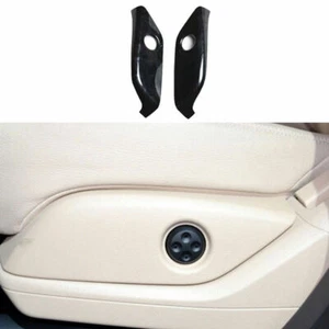 For Benz 2016-2019 GLE GLS Black Wood Grain Seat Adjustment Button Panel Trim 2X - Picture 1 of 6