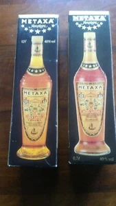2x Metaxa Amphora 7 Sterne Gold Label Original verpackt - vintage Geschenkkarton - Bild 1 von 2