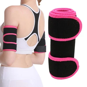 2PC Arm Trimmer Wrap Sauna Sweat Band Weight Loss Adjustable Slimmer Body Shaper - Picture 1 of 9