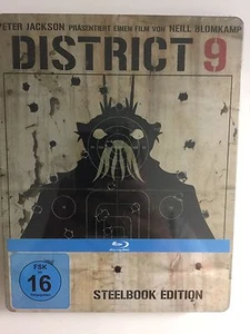 District 9 (Blu-ray, 2010) Steelbook German Import 1st Pressing NEW - Picture 1 of 2