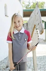Covalliero Polo per Bambini 140/146 T5 Grigio - Foto 1 di 2