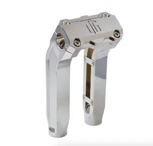 Elevadores de moto cromados originales Garage OG 8,5" Billet Pull Back H-RS-03-CR-CR - Imagen 1 de 5