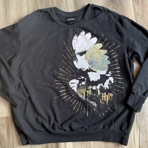 Harry Potter Hedwig Hogwarts cutout sweatshirt pullover Womens plus size 1 - Picture 1 of 9