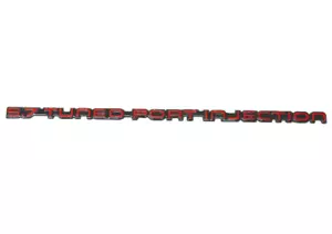 1pc "5.7 Tuned Port Injection" For 82-92 Rear Bumper Emblem Reproduction Red - Foto 1 di 3