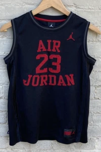 Air Jordan Shirt Youth Large Black 23 Jumpman Pullover Basketball Tank Top Tee - Picture 1 of 6