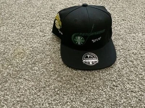 Mitchell & Ness Seattle Supersonics Hat Dynasty Fitted Black Men’s Size: 7 5/8 - Picture 1 of 5