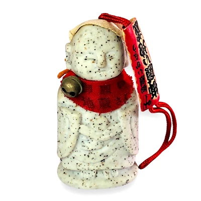 Japanese Jizo Bosatsu Zen Monk OjizouSama Stone Statue Shrine Buddhist Lucky J25 - Image 1 of 4