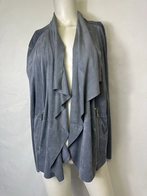 Bagatelle женщин искусственной замши драпированный куртка размер 2 X сланец серый студии галерея шик - Изображение 1 из 4