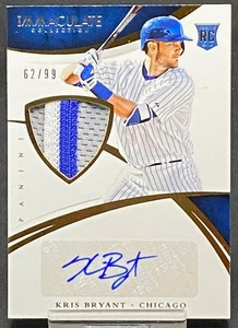 Parche automático Panini Immaculate Collection Rookie 2015 Kris Bryant Cubs #ed 2/99 - Imagen 1 de 2