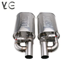 Pair 2.5" In/out Adjust Sound Value Muffler Exhaust W/ Exhaust Valve 8.34*6 '' - Picture 1 of 8
