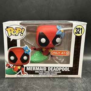 Funko Pop! Marvel: Mermaid Deadpool #321 Target Exclusive Box Tear And Warp - Picture 1 of 7