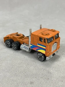 Prodotto Universale Semi Camion Cabina 1978 Arancione Made in Macao Vintage Diecast - Foto 1 di 11