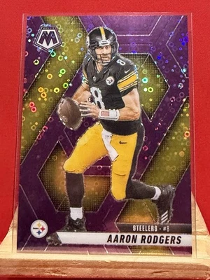 Panini Mosaic #243 Steelers 2025 Aaron Rodgers discoteca púrpura 32/50 Foto 1 de 2