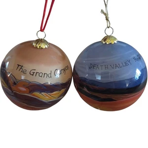Death Valley & Grand Canyon Nationalpark Ornamente handbemalt malerische Kugeln - Bild 1 von 9