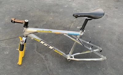 Vintage 90’s GT Avalanche All Terra Mountain Bike Frame Polished Aluminum & Fork - Image 1 of 4