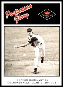 2001 Fleer Platinum Postseason Glory Randy Johnson #488 Arizona Diamondbacks - Picture 1 of 3
