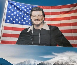 3'x5' MORGAN WALLEN AMERIKANISCHE FLAGGE DOPPELSEITIG HOCHWERTIGE FLAGGE MIT ÖSEN - Bild 1 von 6
