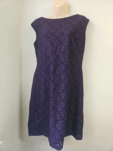 Chaps/Dress Women's 10 Elegant Purple Lace  - Picture 1 of 7